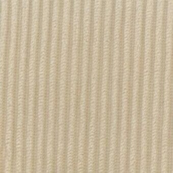 Beige ribbed fabric texture with vertical linear pattern, matte finish, and slightly raised woven construction, evenly lit background.
